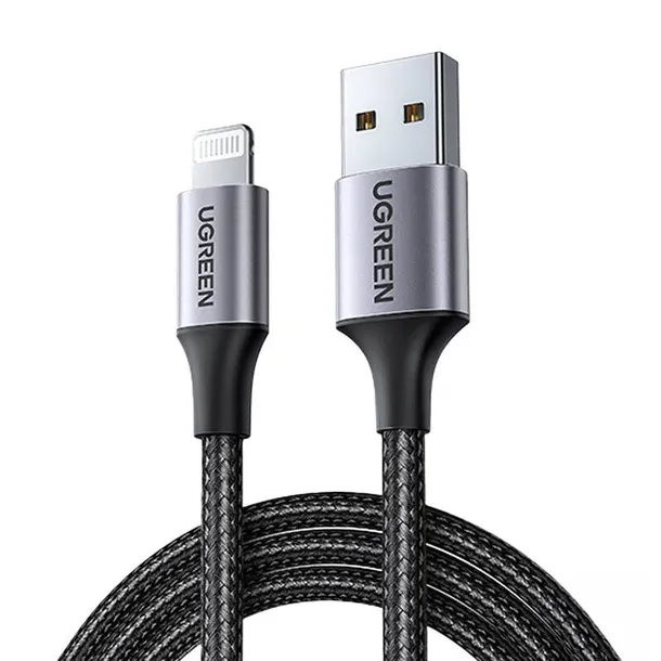 kabel-lightning-do-usb-ugreen-2-4a-us199-2m-czarny-waga-z-opakowaniem-0-3-kg