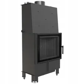 kominek-z-plaszczem-wodnym-lucy-12kw-fi-200-podwojna-szyba-czarne-wylozenie
