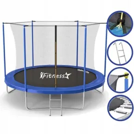 trampolina-ogrodowa-dla-dzieci-f-star-374cm-12ft-blue-siatka-w-drabinka