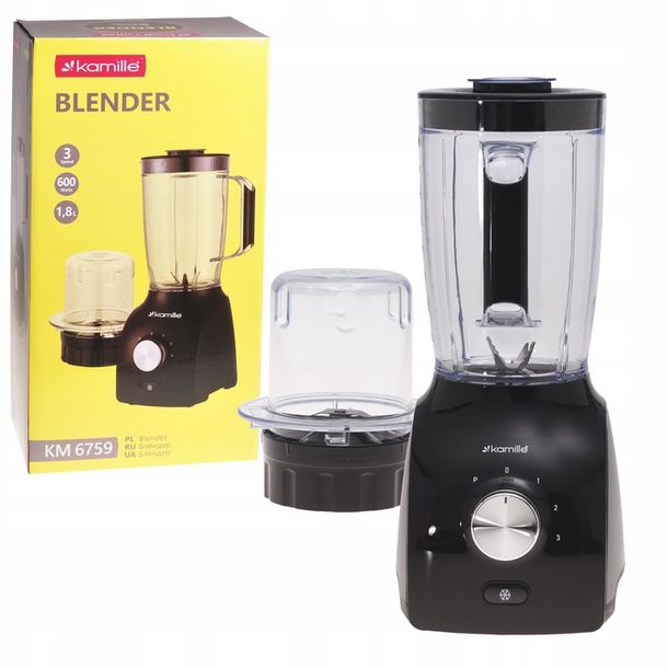 ﻿Blender Kielichowy Mocny Mikser Do Koktajli + Młynek Do Kawy 2- W-1