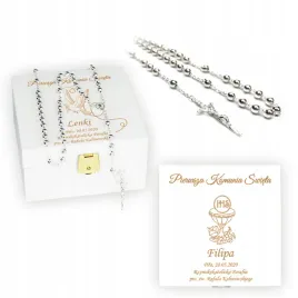 prezent-rozaniec-srebrny-chrzest-komunia-szkatulka