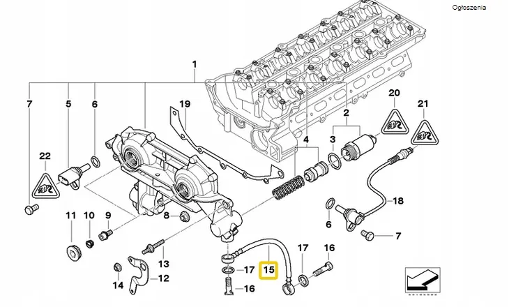 przewod-olejowy-vanosa-bmw-e36-e39-e38-e46-e60-e65-x3-x5-m5-m54-stan-opakowania-oryginalne