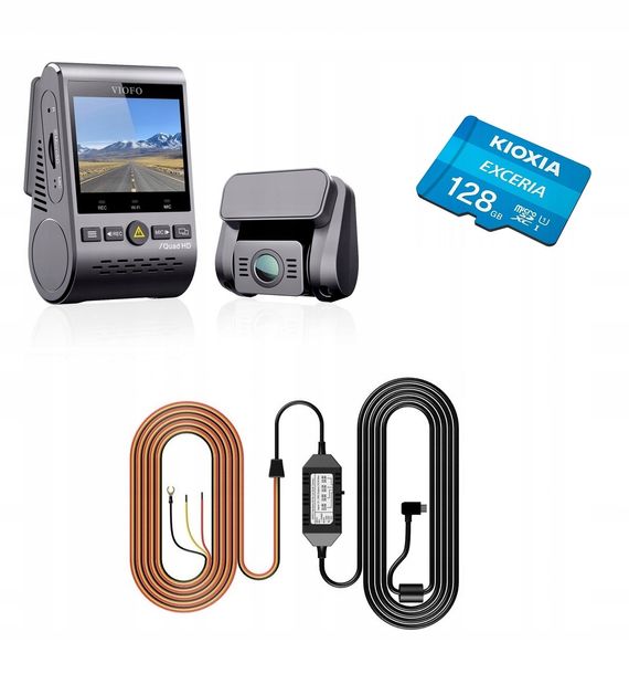 ﻿VIOFO A129 PLUS-G DUO KAMERA PRZÓD+TYŁ+128GB+ACC