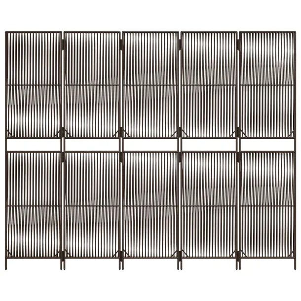 parawan-5-panelowy-brazowy-polirattan-wysokosc-parawanu-200-cm