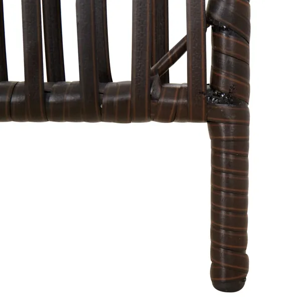 parawan-5-panelowy-brazowy-polirattan-producent-vidaxl