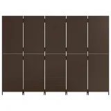 parawan-5-panelowy-brazowy-polirattan