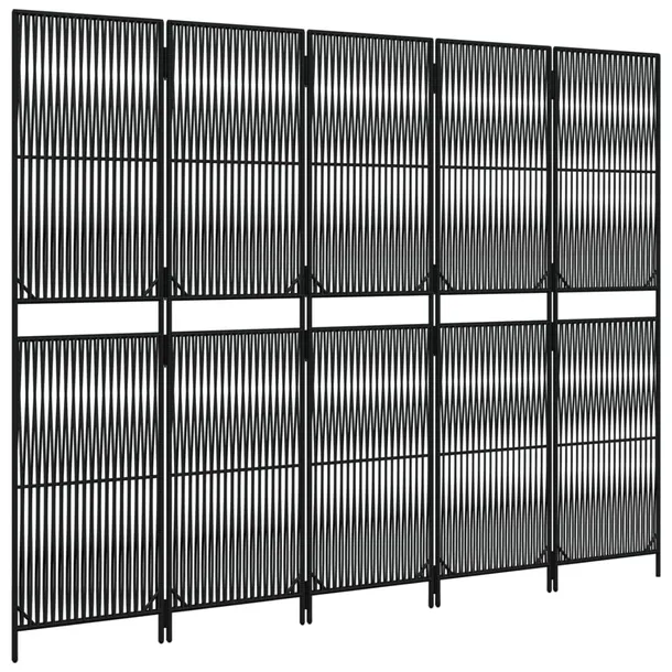 parawan-5-panelowy-czarny-polirattan