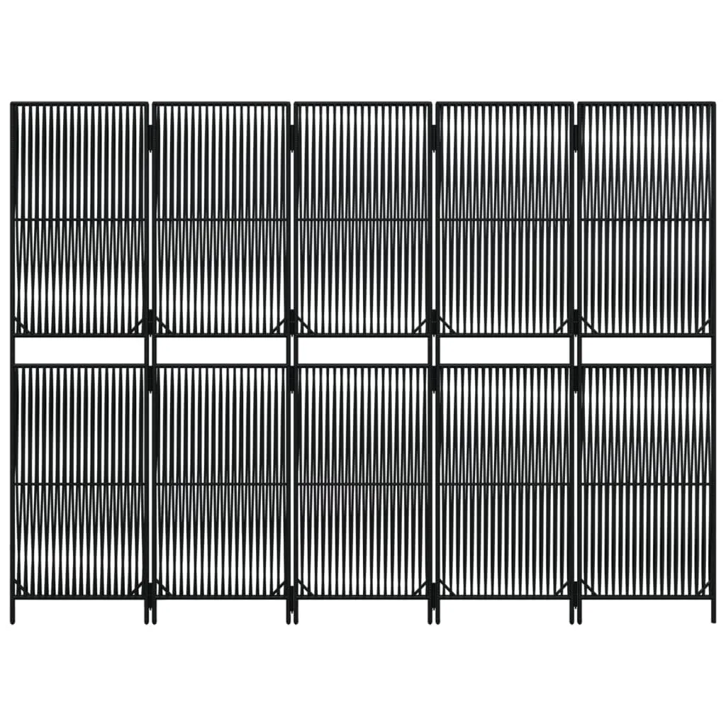parawan-5-panelowy-czarny-polirattan