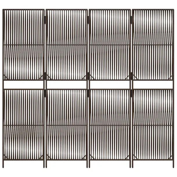 parawan-4-panelowy-brazowy-polirattan-kod-producenta-365377