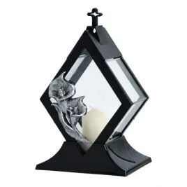 znicz-kapliczka-lampion-z-ozdoba-czarny-znicz-na-grob-swieta