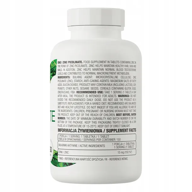 ostrovit-cynk-zinc-picolinate-150-tabletek-liczba-sztuk-150-szt