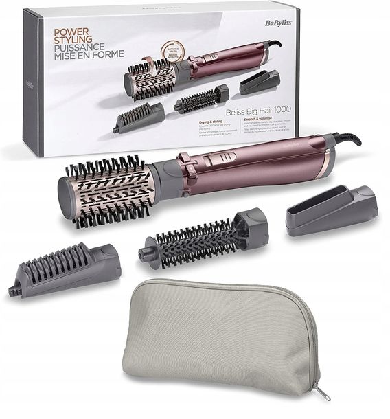 ﻿Lokówko-suszarka Babyliss AS960E jonizacja 1000W dwie szczotki 20mm i 50mm-Zdjęcie-0