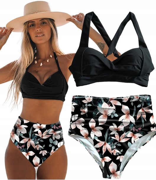 ﻿STRÓJ KĄPIELOWY DWUCZĘSCIOWY BIKINI WIĄZANIE / M
