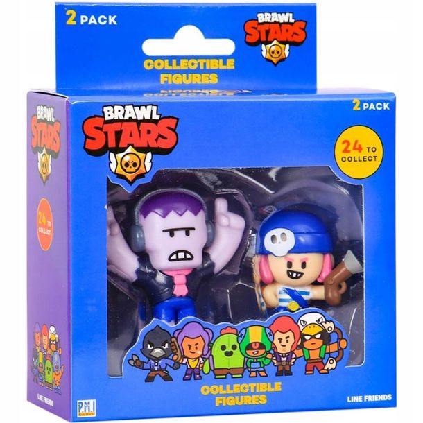 Zdjęcia - Figurka / zabawka transformująca Frank BRAWL STARS PMI ZESTAW FIGUREK KOLEKCJONERSKICH 2-PAK  + PENNY 