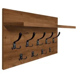 wieszak-scienny-panelowy-z-polka-loftowy-mocne-haki-65x40cm-dab-antyczny