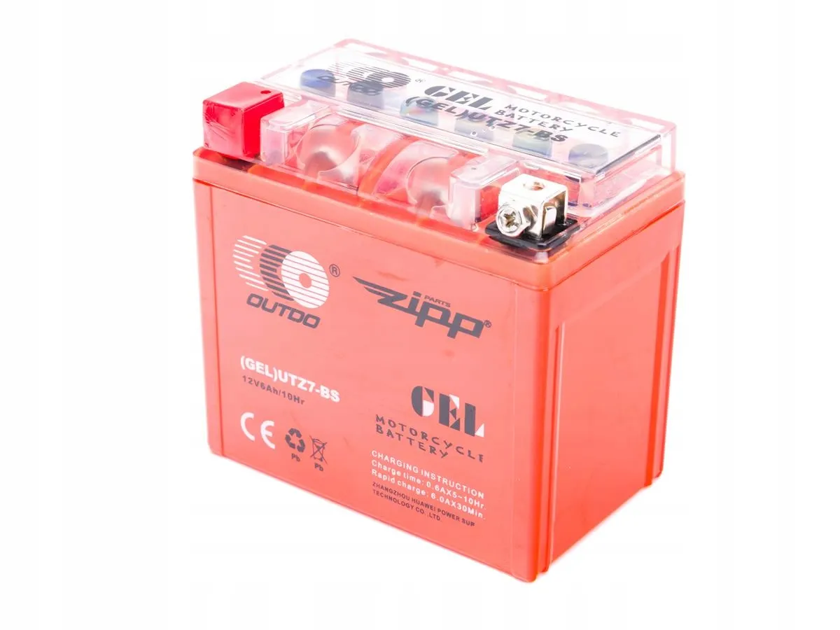Akumulator żelowy Zipp UTZ7-BS 12V 6Ah (113x70x106) (P+) do