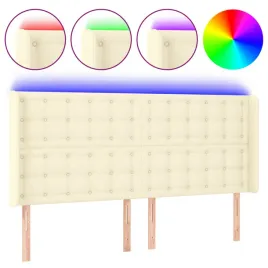 zaglowek-do-lozka-z-led-kremowy-147x16x118-128cm-sztuczna-skora