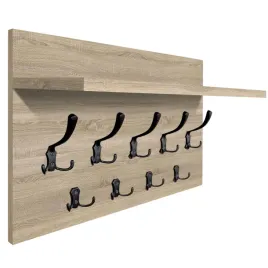 wieszak-scienny-panelowy-z-polka-loftowy-mocne-haki-65x40cm-dab-sonoma