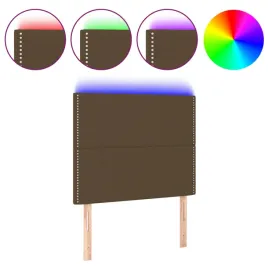 zaglowek-do-lozka-z-led-ciemnobrazowy-90x5x118-128-cm-tkanina