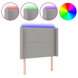 zaglowek-do-lozka-z-led-jasnoszary-93x16x118-128-cm-tkanina