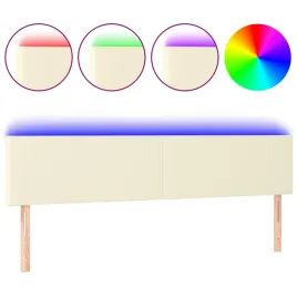 zaglowek-do-lozka-z-led-kremowy-160x5x78-88cm-sztuczna-skora