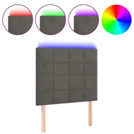 zaglowek-do-lozka-z-led-ciemnoszary-100x5x118-128-cm-aksamit