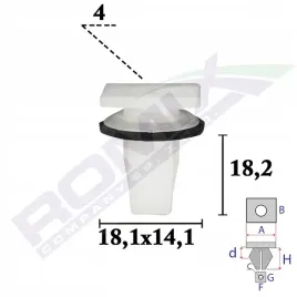 romix-kostka-montazowa-zderzakow-hyundai-kia-opakowanie-10-sztuk