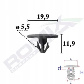 spinka-oslon-pod-silnik-toyota-lexus-opakowanie-10-sztuk-romix-c70706