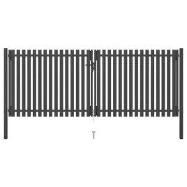 brama-ogrodzeniowa-stalowa-4-x-17-m-antracytowa