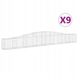 kosze-gabionowe-9-szt-400x30x40-60-cm-galwanizowane-zelazo