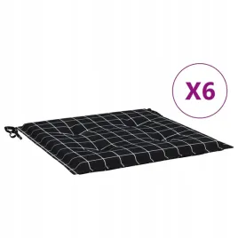poduszki-na-krzesla-ogrodowe-6-szt-czarne-w-krate-50x50x3-cm