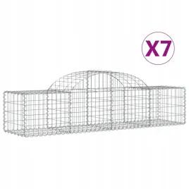 kosze-gabionowe-7-szt-200x50x40-60-cm-galwanizowane-zelazo