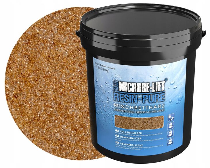 Фото - Інше для акваріумів ﻿Microbe-Lift Resin-Pure wiadro 20L Żywica jonowymienna RO/DI Zmiększa wod