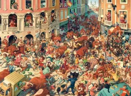 puzzle-3000-ukladanka-obraz-art-corrida-byk-pampeluna-hiszpania-9-castor