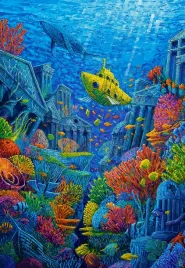puzzle-1500-ukladanka-obraz-art-atlantyda-ryby-podwodne-miasto-9-castor