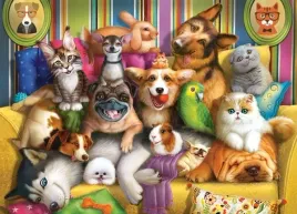puzzle-60-ukladanka-dla-dzieci-zwierzeta-domowe-psy-koty-papuga-5-castor