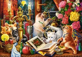 puzzle-1000-ukladanka-zwierzeta-koty-kotki-kwiaty-martwa-natura-9-castor