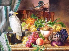 puzzle-3000-ukladanka-art-obraz-owoce-ptaki-martwa-natura-9-castor