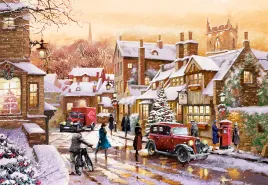 puzzle-1000-ukladanka-obraz-zima-snieg-widok-na-miasto-9-castor