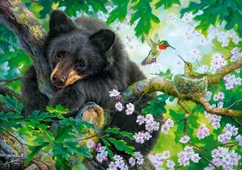 puzzle-500-ukladanka-obraz-zwierzeta-niedzwiedz-mis-ptaki-drzewo-9-castor