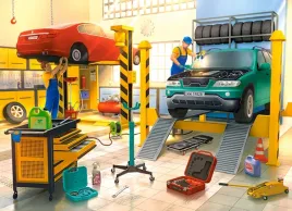 puzzle-100-ukladanka-dla-dzieci-auto-warsztat-samochod-serwis-6-castor