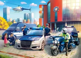 puzzle-100-ukladanka-auto-motor-helikopter-policja-posterunek-6-castor