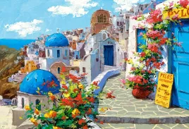 puzzle-2000-obraz-widok-miasto-santorini-grecja-wyspa-domy-kwiaty-9-castor