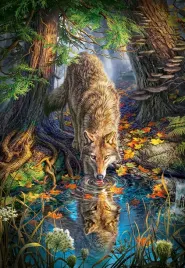 puzzle-1500-ukladanka-obraz-wilk-zwierzeta-las-9-castor