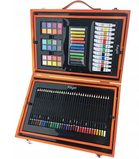 ZESTAW ARTYSTYCZNY 180 ele kayet KREDKI FARBY WALIZKA – 183329182