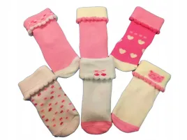 skarpetki-niemowlece-0-6m-dziewczynka-6-pak