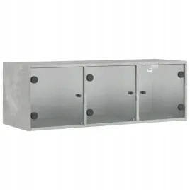 szafka-wiszaca-szklane-drzwi-szarosc-betonu-102x37x35-cm
