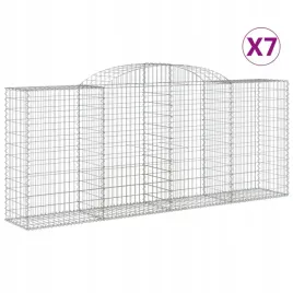 kosze-gabionowe-7-szt-300x50x120-140-cm-galwanizowane-zelazo