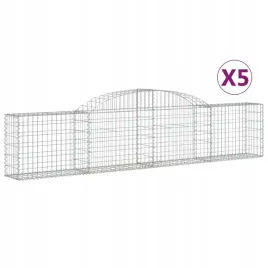 kosze-gabionowe-5-szt-300x30x60-80-cm-galwanizowane-zelazo