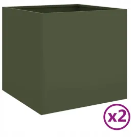 donice-2-szt-oliwkowe-49x47x46-cm-stal-walcowana-na-zimno